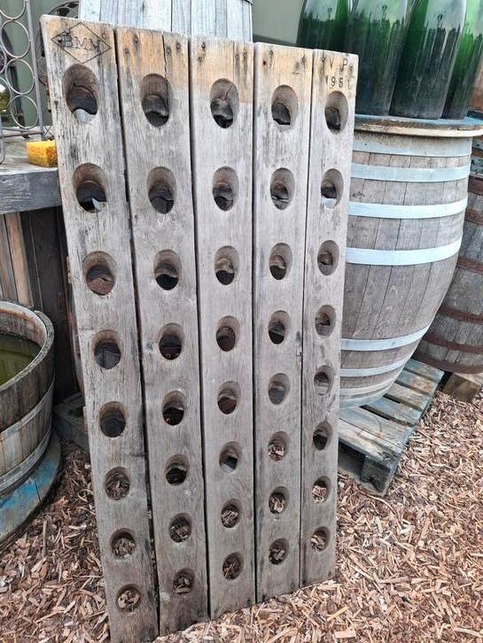Halve EIKEN champagne pipetter als decoratie!  Van 1951 !!!, Tuin en Terras, Tuinwanddecoratie, Zo goed als nieuw, Ophalen