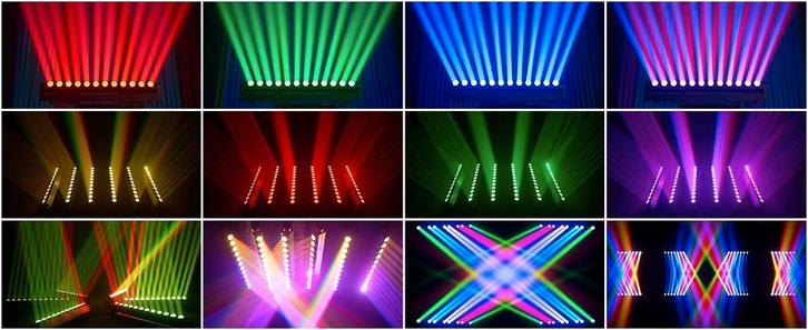 Nouvelle barre mobile LED Rgbw de première classe 12 x 50 W, Musique & Instruments, Lumières & Lasers, Neuf, Lumières, Commande sonore