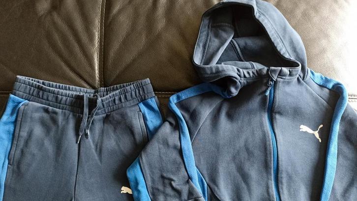 Puma katoen joggingpak, Kinderen en Baby's, Kinderkleding | Maat 164, Zo goed als nieuw, Jongen of Meisje, Setje, Ophalen of Verzenden