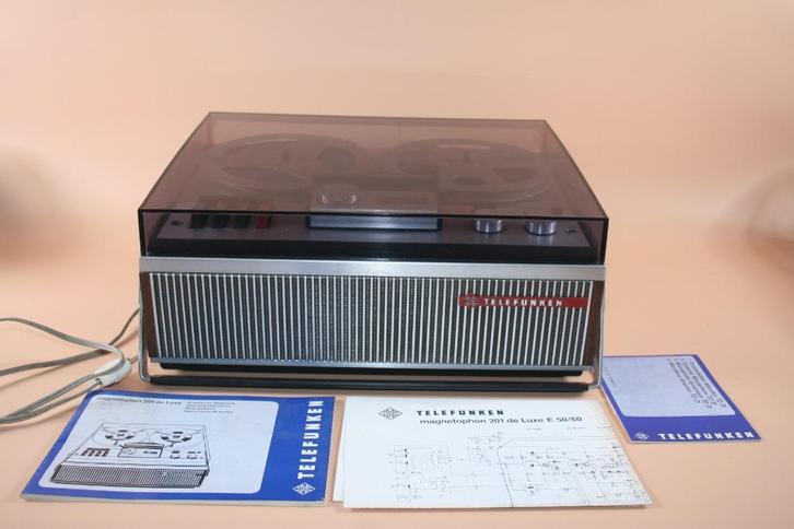 telefunken magnetophon 201 de luxe e 50/60, Verzamelen, Elektronische Apparatuur, Ophalen of Verzenden