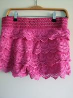 short roze kant medium, Zwembroek of Short, Ophalen of Verzenden, Roze, Zo goed als nieuw