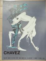 affiche litho 1974 expo Gerardo CHAVEZ Galerie Maya BXL, Ophalen of Verzenden