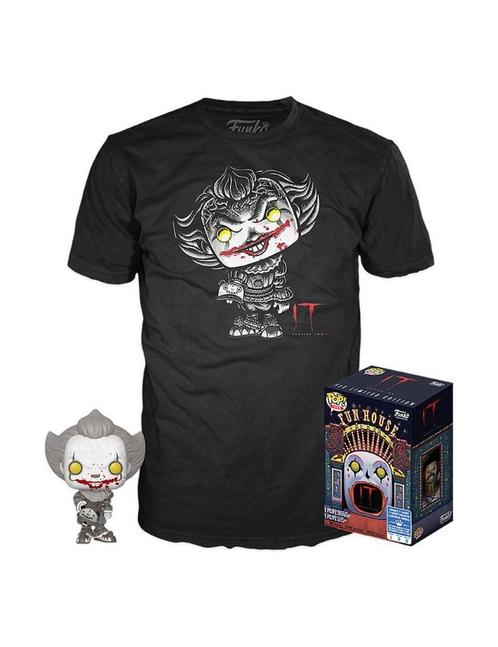 Funko Pop & T-Shirt Set IT 2 Penywise Exclusive (830) Med. S, Collections, Jouets miniatures, Neuf, Envoi