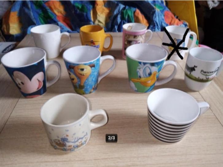 Verschillende tassen / mokken - speciale en grote - 1-5€/st, Huis en Inrichting, Keuken | Servies, Gebruikt, Ophalen of Verzenden