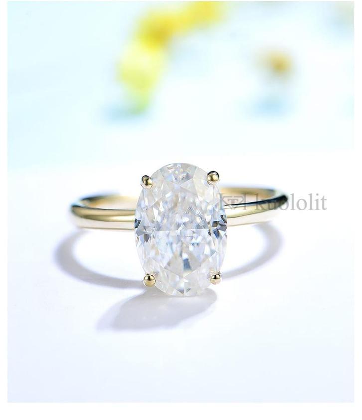 Nieuwe ring, 3.50 karaat,diamanttest positief!, Handtassen en Accessoires, Ringen, Nieuw, Dame, 17 tot 18, Wit, Met edelsteen