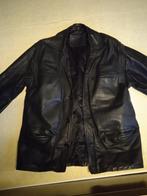 Leder jas, Kleding | Heren, Jassen | Winter, Ophalen of Verzenden, Gedragen, Maat 56/58 (XL), Zwart