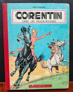 Corentin Chez Les Peaux-Rouges (Paul Cuvelier, 1956), Gelezen, Eén stripboek, Ophalen of Verzenden, Paul Cuvelier