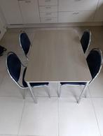 Tafel met 4 stoelen, Huis en Inrichting, Tafels | Eettafels, Ophalen, Gebruikt, 100 tot 150 cm, 50 tot 100 cm