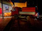 Camionette met strooier en sneeuwploeg, Ophalen, Gebruikt, Transportkar
