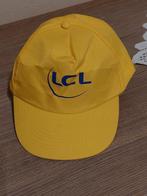 Gele wielerpet : LCL / Tour de France, Verzenden, Gebruikt, Pet of Muts