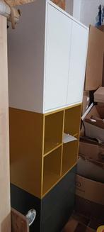 3 kasten combo ikea 70x70x35 (wit, geel, donkergrijs), Huis en Inrichting, Ophalen, 50 tot 100 cm, Zo goed als nieuw, 3 of 4 laden