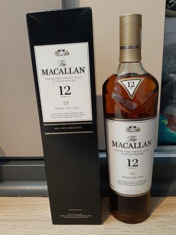 Macallan 12y Sherry Oak whisky  beschikbaar voor biedingen