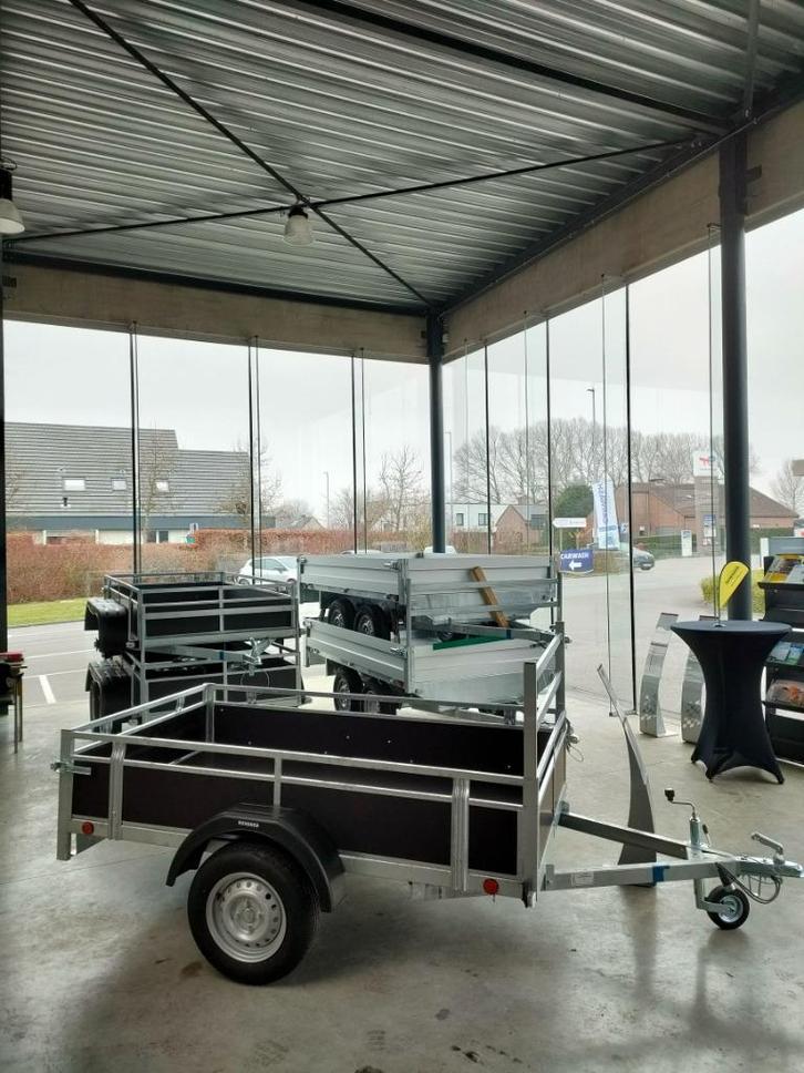 Aanhangwagens van 750 tot 3500 mtm Nieuw, Auto diversen, Aanhangers en Bagagewagens, Nieuw, Ophalen