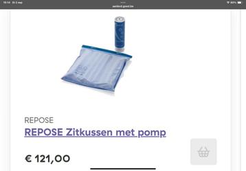 Repose zitkussen beschikbaar voor biedingen