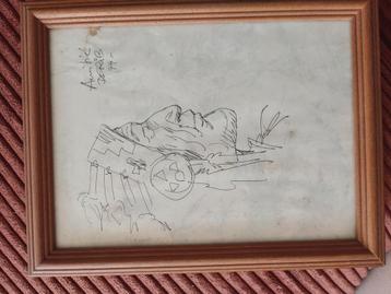 Dessin et autographe Derib, Enlèvement ou Envoi