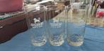 glazen Booth's dry gin 3 stuks, Verzamelen, Ophalen of Verzenden, Zo goed als nieuw, Borrel- of Shotglas