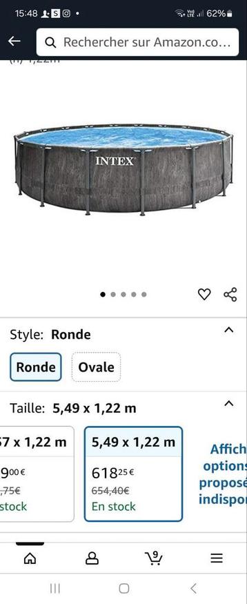 Piscine intex complet, Enlèvement ou Envoi, Comme neuf
