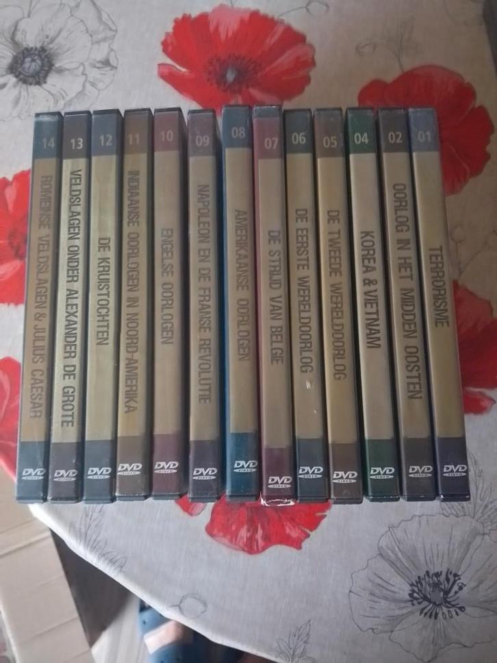 Dertien Dvd's historische oorlogen, Cd's en Dvd's, Dvd's | Overige Dvd's, Zo goed als nieuw, Vanaf 16 jaar, Ophalen