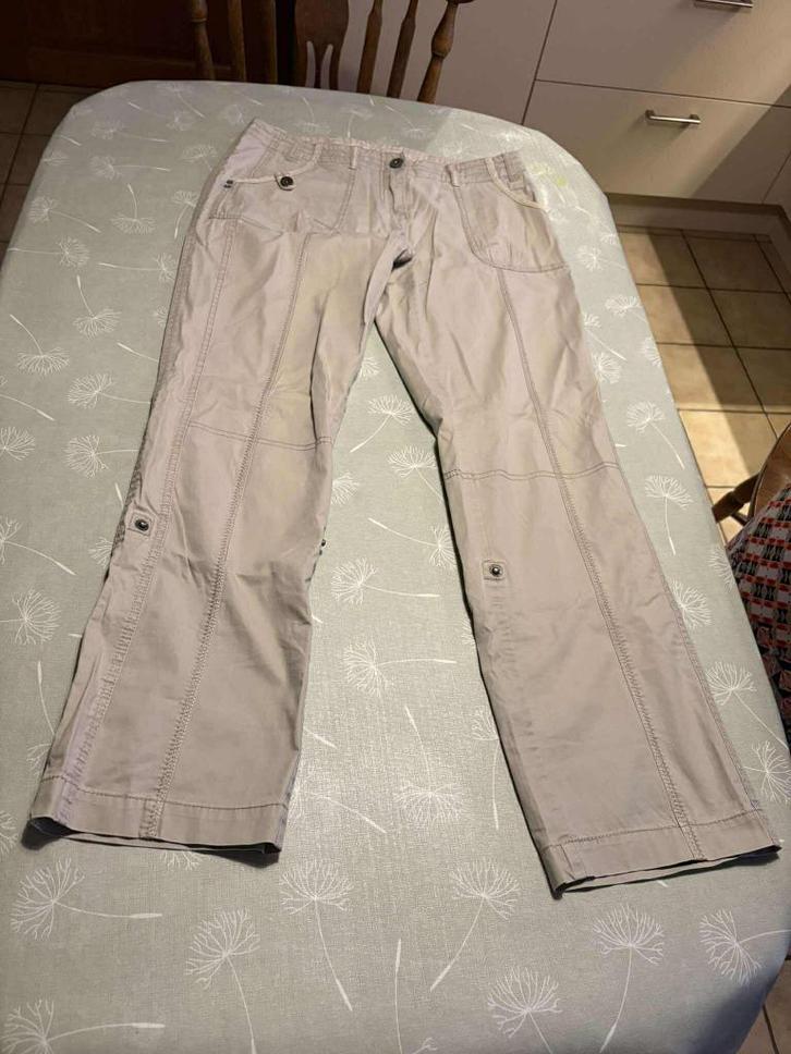 lange broek voor dames , merk S OLIVER, maat42 , beige, zo g, Kleding | Dames, Broeken en Pantalons, Zo goed als nieuw, Maat 42/44 (L)
