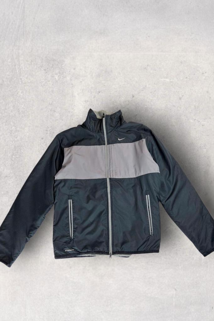 Nike Storm-Fit Vintage fleecejack voor binnen - grijs/zwart, Kleding | Heren, Jassen | Winter, Zo goed als nieuw, Zwart, Ophalen of Verzenden