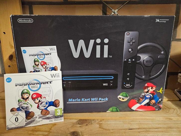 Mario kart wii pack, Games en Spelcomputers, Spelcomputers | Nintendo Wii, Zo goed als nieuw, Ophalen