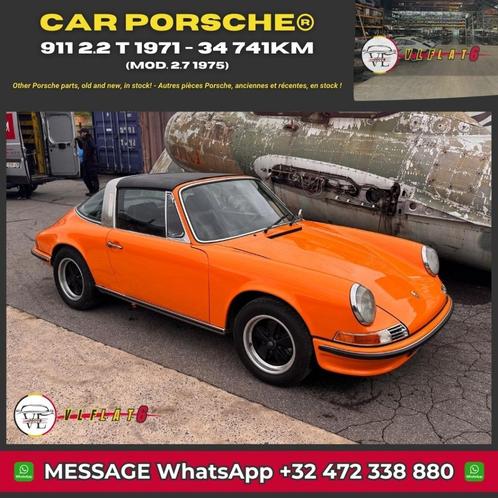 Porsche 911 T 2.2 (1971) — 2.7 motor (1975) + verf, Auto's, Oldtimers, Particulier, Te koop, Porsche, Benzine, Cabriolet, 2 deurs