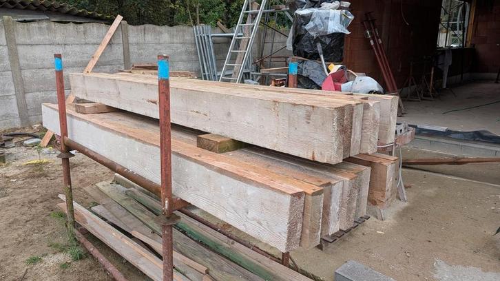 Zware balken 22x7,5 - 300, Doe-het-zelf en Bouw, Hout en Planken, Zo goed als nieuw, Ophalen