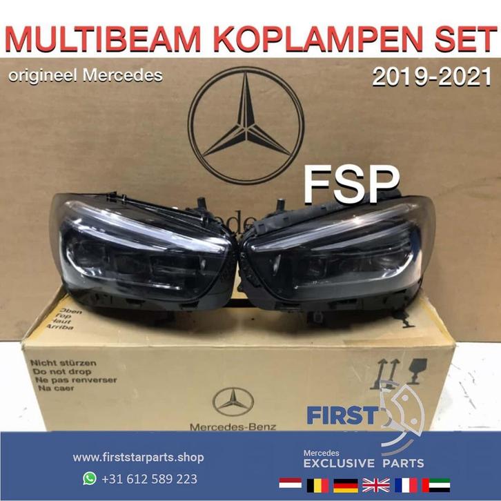 W247 KOPLAMP SET LED MULTIBEAM Origineel Mercedes LINKS + RE, Auto-onderdelen, Verlichting, Mercedes-Benz, Gebruikt, Ophalen of Verzenden