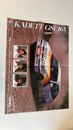 Poster opel kadert GSi 16v - belgian rally championship 1989, Ophalen of Verzenden, Zo goed als nieuw