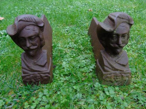 Andiots-personages in roestig gietijzer, het paar!, Huis en Inrichting, Haarden, Nieuw, Overige soorten, Ophalen