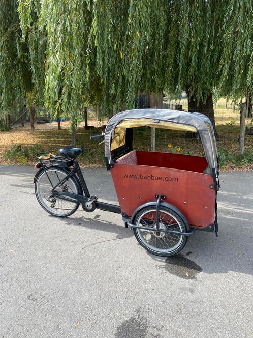 Babboe big E, Fietsen en Brommers, Fietsen | Bakfietsen, Gebruikt, Overige merken, 4 kinderen of meer, Elektrisch, Ophalen