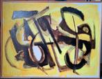 VERMEULEN Noël " Synthesis 2" 1972 olie op doek, Antiek en Kunst, Ophalen