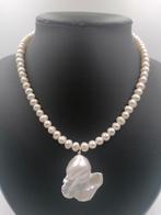 Collier de perles d'eau douce, Bijoux, Sacs & Beauté, Colliers, Avec pierre précieuse, Argent, Envoi, Blanc