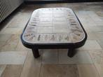 Roger Capron salontafel met bladmotief in keramiek, Ophalen