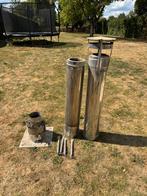 Inox schoorsteen/rookafvoer dubbelwandig, Ophalen, Zo goed als nieuw, Inox