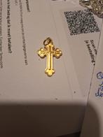 pendentif croix en or., Bijoux, Sacs & Beauté, Bracelets à breloques, Comme neuf, Or, Enlèvement ou Envoi
