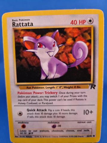 Rattata 66/82 - Team Rocket beschikbaar voor biedingen