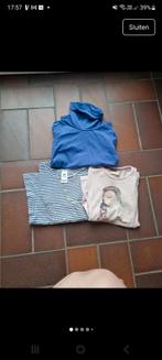 3 longsleeves maat 128, Enlèvement ou Envoi