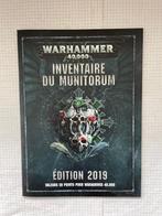 Inventaire du Munitorum 2019 pour Warhammer 40000, Ophalen of Verzenden, Zo goed als nieuw, Warhammer 40000, Boek of Catalogus