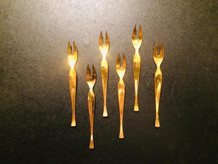 6 Grasoli slakkenvorken * NIEUW * ! Vintage 60s, Huis en Inrichting, Keuken | Bestek, Nieuw, Bestekset, Overige materialen, Ophalen of Verzenden