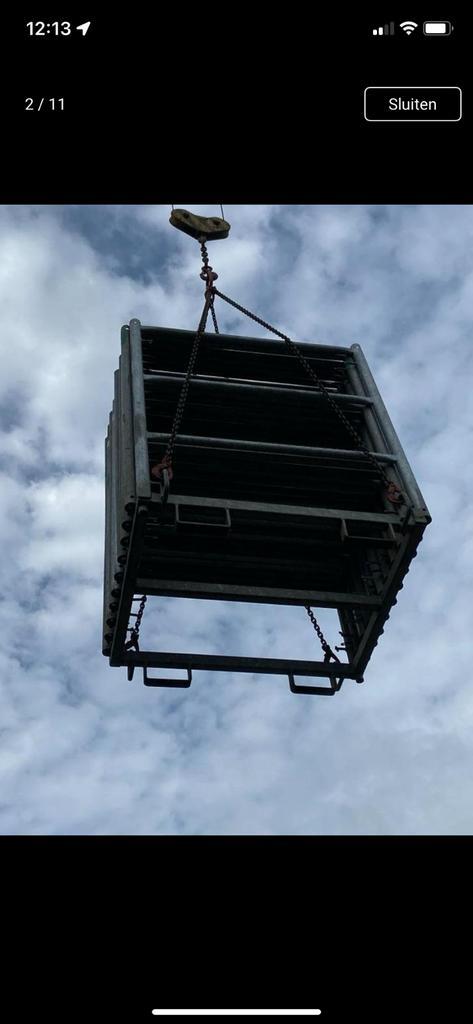 Zware degelijke Adria metserstelling steiger 135m ook schoor, Doe-het-zelf en Bouw, Steigers, Zo goed als nieuw, Ophalen