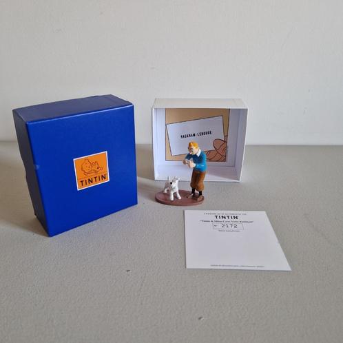 Kuifje / Tintin met visitekaartje van Rackham pixi, Verzamelen, Stripfiguren, Nieuw, Beeldje of Figuurtje, Kuifje, Ophalen of Verzenden