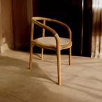 Chaise ronde en bois avec corde tissée, Antiquités & Art, Enlèvement ou Envoi