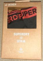boxer trunk heren set 2 Superdry S, Envoi, Noir, Boxer