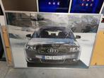 Wissellijst Audi zilver kunststof 73x102cm, Audio, Tv en Foto, Gebruikt, Ophalen