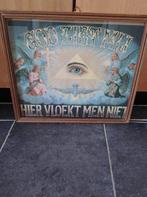 Kader "God ziet mij, hier vloekt men niet ", Antiek en Kunst, Antiek | Religieuze voorwerpen, Ophalen