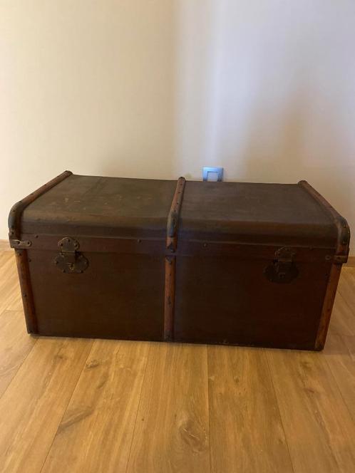 Antieke hutkoffer, Antiek en Kunst, Curiosa en Brocante, Ophalen
