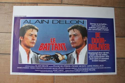 filmaffiche Alain Delon le battant 1983 filmposter, Verzamelen, Posters, Zo goed als nieuw, Film en Tv, A1 t/m A3, Rechthoekig Liggend