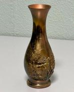 1960-1970 vintage Vaas Pertisau Oostenrijk hert herten 17cm, Antiek en Kunst, Ophalen of Verzenden