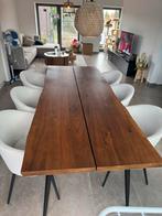 Eettafel 6 personen - hout - 220 cm - 2,2m, Huis en Inrichting, Tafels | Eettafels, Ophalen, 200 cm of meer, 50 tot 100 cm, Zo goed als nieuw